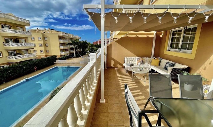 Palm-Mar Apartment | Relaxing Oceanfront Retreat at Tenerife Relax Apartment