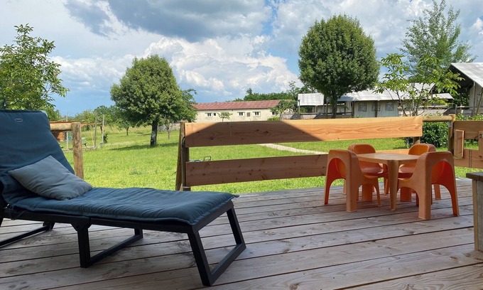 Jayac RV Rental | Family-Friendly Safari Tent with Pool and Private Amenities