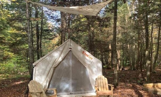 Spencer RV Rental | Tentrr Signature Site - Forest Fairy Tale By The Creek