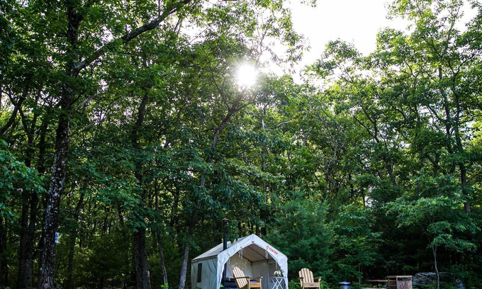 Catskill RV Rental | Tentrr Signature Site - The Old Catskill Game Farm Abandoned Zoo: Overlook Site