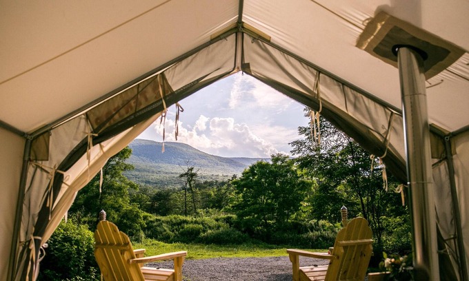 Catskill RV Rental | Tentrr Signature Site - The Old Catskill Game Farm Abandoned Zoo: Mountain View