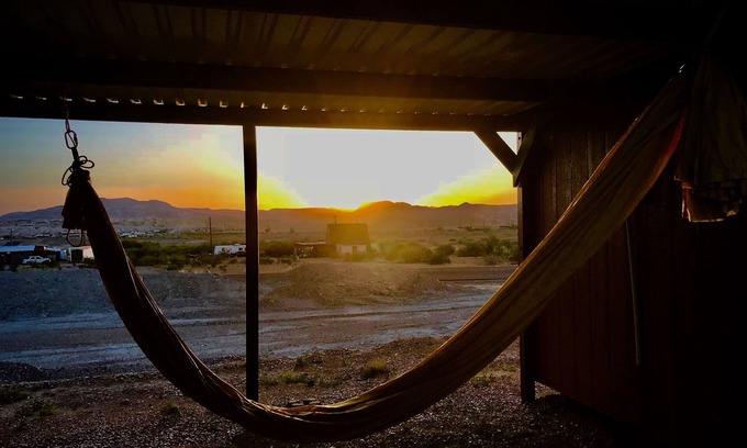 Study Butte-Terlingua RV Rental | Inviting Terlingua Nights Cabins with Pool and Breakfast