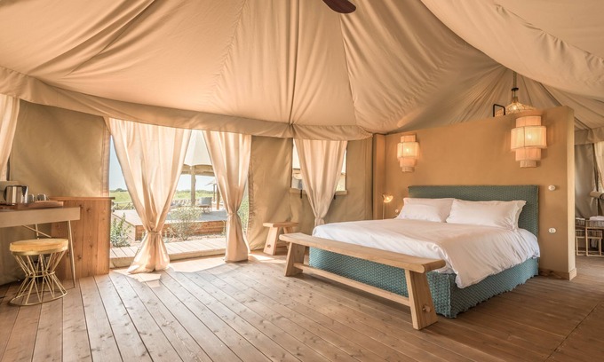 Canino RV Rental | Experience Terme di Vulci Glamping & SPA: 9.6/10 Rated Retreat
