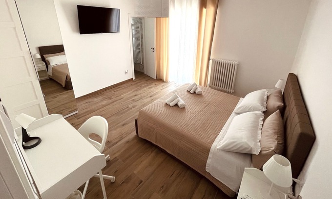 Termoli House | Convenient Termoli Station 1: Central Room with Balcony