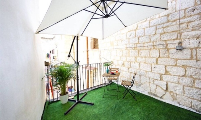 Old Town Apartment | Prime Oceanfront Retreat: Terraces in the Court, Bari