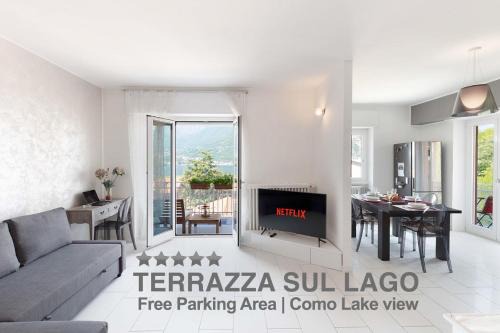 Lecco Apartment | Charming Terrazza sul Lago: Oceanfront Bliss & Netflix