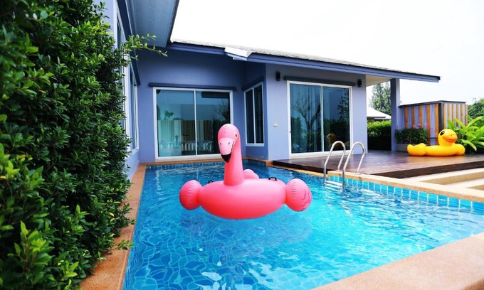 Hua Hin Villa | Relax at Thacha Pool Villa B with Oceanfront Serenity
