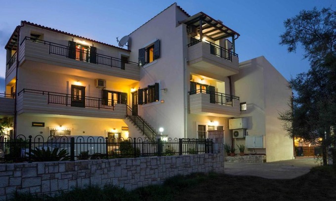 Almyrida Apartment | Oceanfront Thalami Apartment: 4-Star Retreat with Spa