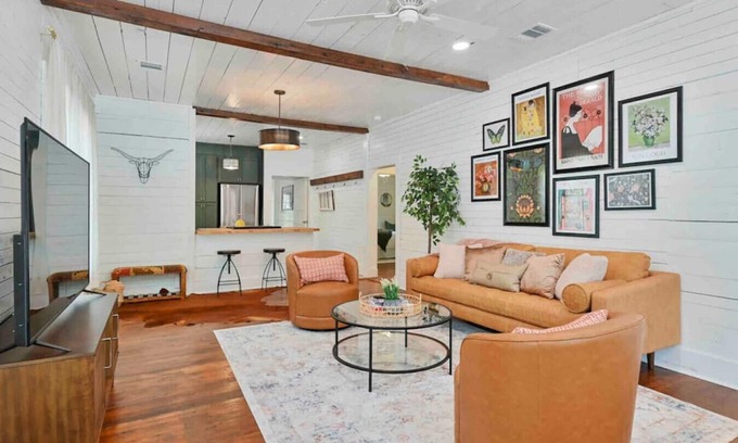Bryan House | Charming Getaway at The Adorable Abode - Pet Friendly & More