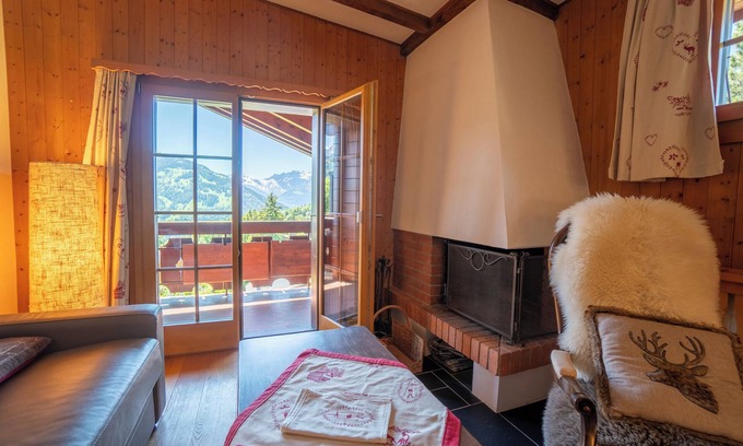 Barboleusaz Apartment | The apartment is located in La Barboleuse, approx. 150m from the Croix-de-Chaux - Gryon ski slope li