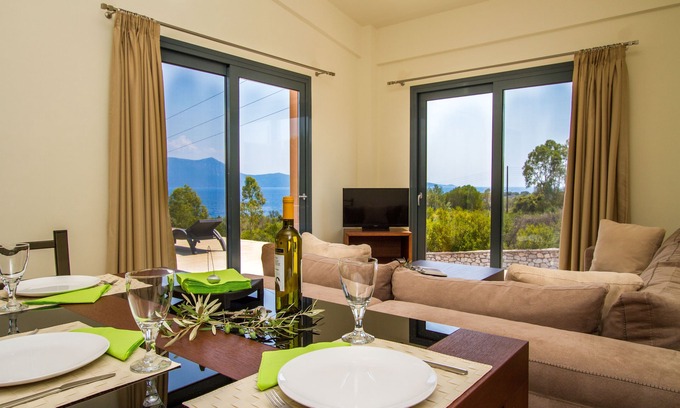 Katomerion Villa | Explore Idyllic Ionian Architecture with Ocean View Amenities