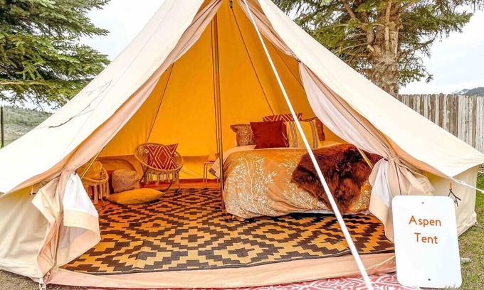 Palisades RV Rental | The Aspen Boho Glamping tent