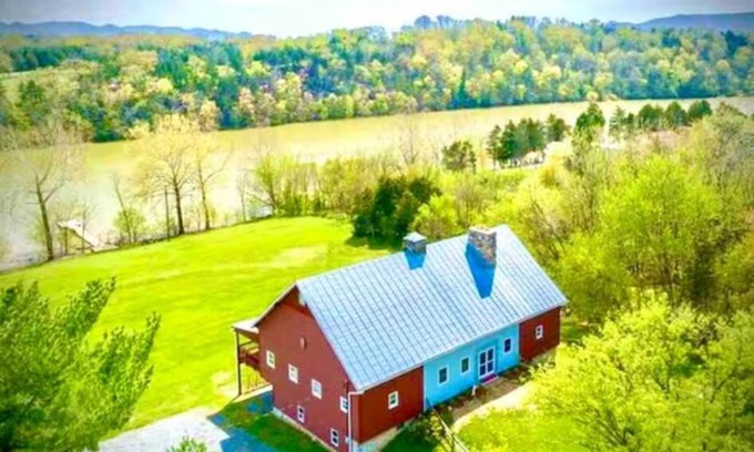 Luray House | Serene Riverfront Retreat at The Barn with Hot Tub & Pool