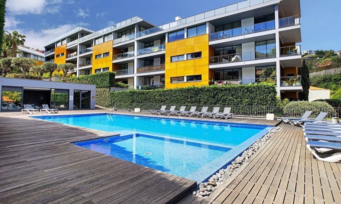 Sao Pedro Apartment | Bay View Retreat by LovelyStay: Family-Friendly & Spa Amenities