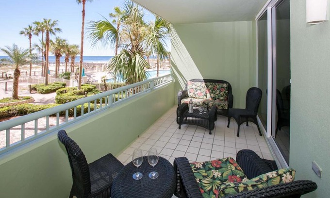 Fort Morgan Apartment | Relax at The Beach Club Avalon 204 with Oceanfront Views