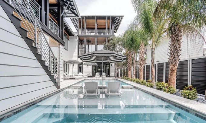 Dune Allen Beach House | The Beach Gem! Pool+Golf Cart+Bikes, 2Min to Beach