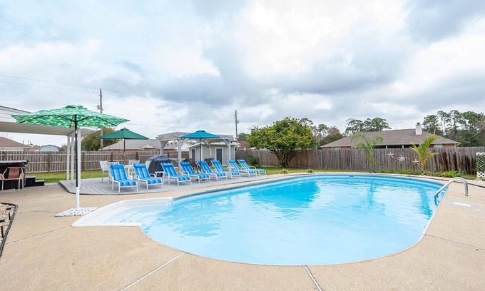 Pensacola House | Indulge in a Private Pool Home Near Johnsons Beach