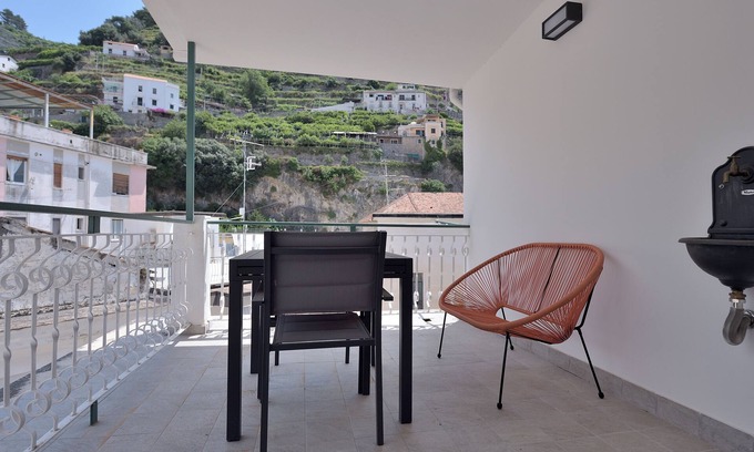 Minori Apartment | The Bell Tower Clock with terrace