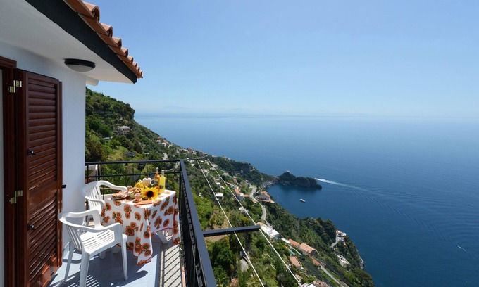 Conca dei Marini Apartment | Unforgettable Stay at The Bellavista with Oceanfront Views