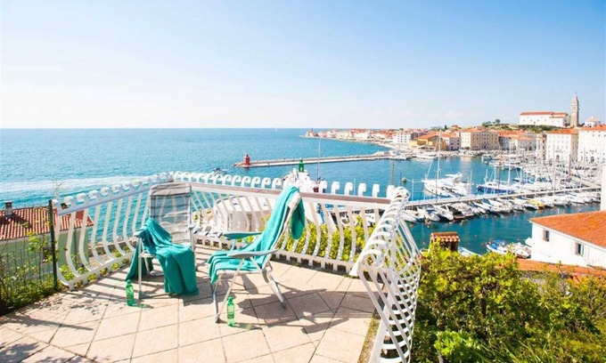 Piran Villa | Scenic Sea View House with Terrace in Piran - Rated 9.6/10