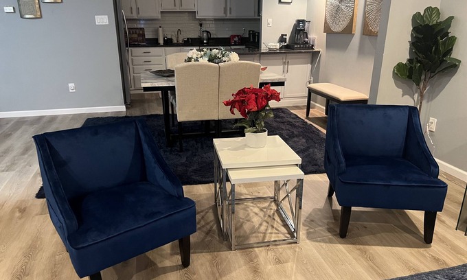 Foxcroft Square Condo | Discover The Blue Gem: Pet-Friendly Oasis Near Philly
