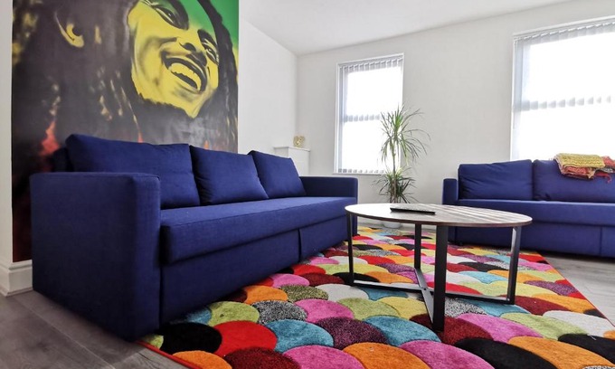 Liverpool Apartment | Vibrant Bob Marley 'One Love' Apartment in Liverpool