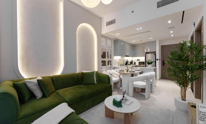 Business Bay Apartment | The Burj and Canal Views