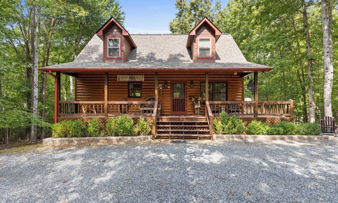 My Mountain Cabin | Inviting Retreat with Hot Tub, Game Room & Fire Pit