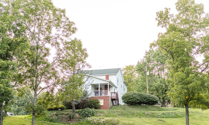 Harrisonville House | Experience The Farmhouse at Pleasant Ridge with Hot Tub & Spa