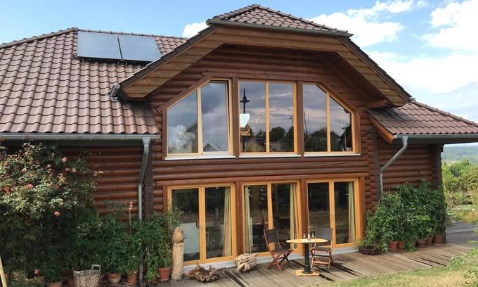 Boppard House | Inviting Finnish Log Cabin with Spa and Hot Tub Amenities