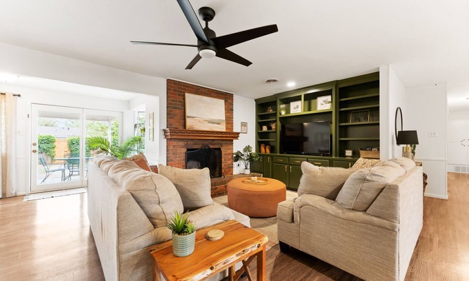 Lubbock House | Unwind at The Gathering Place: Eco-Friendly Boho Retreat