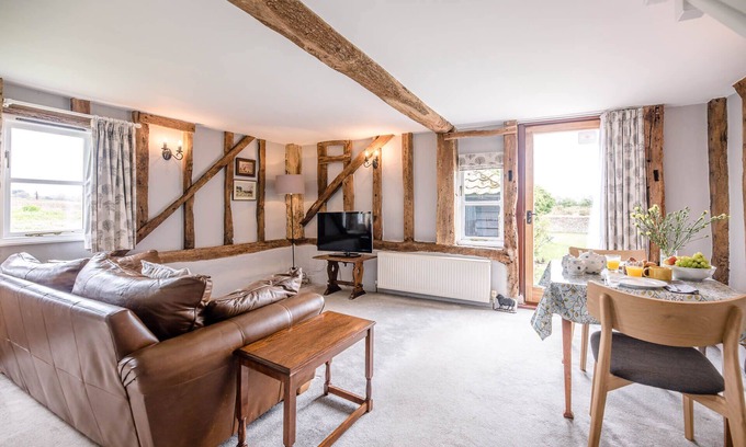 Saxmundham House | Pet-Friendly Stay at The Hayloft, Valley Farm Barns Snape