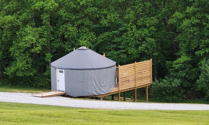 Logan House | Experience The Hummingbird: A Stylish Yurt with Spa & Pool