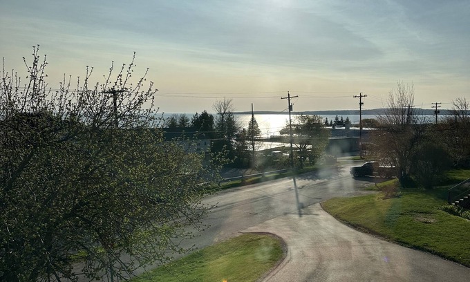 St Ignace Apartment | Inviting Huron View Sunrise Getaway with Family Amenities