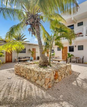 Playa Hotel | Eco-Friendly Oasis at The Hut Bonaire with Oceanfront Views