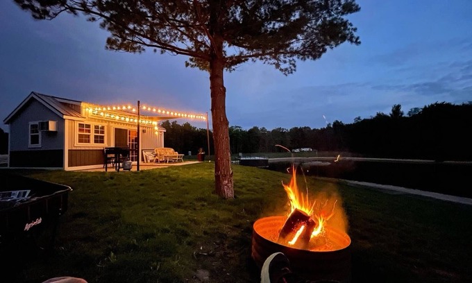 South Haven Cabin | The little Modern Grey Cottage on Forest Lake