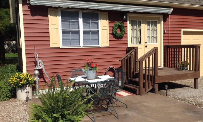 Marshall House | Discover The Little Red Cottage in a Quaint Neighborhood