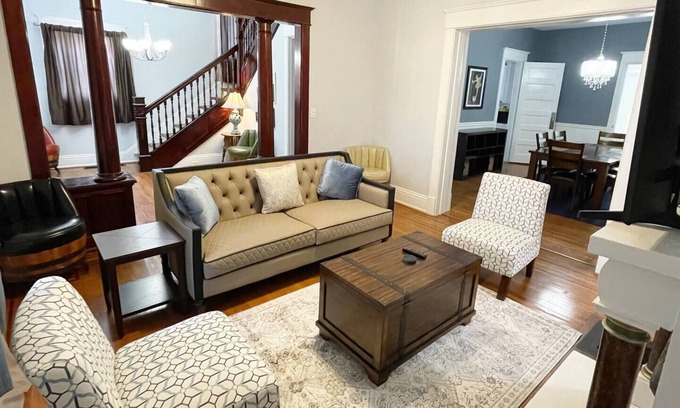 Tyler Park House | Remarkable Masters: Historic 6BR Highlands Retreat w/FirePit