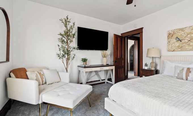 Battle Creek House | The Mediterranean Oasis: Unmatched Comfort in Upper Duplex