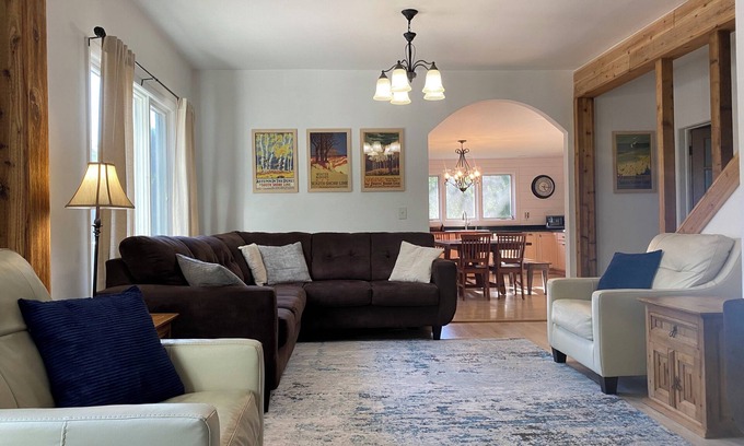 Wheeler House | Spacious 16-Sleeper Home Near Beach with Game Room & Fire Pit