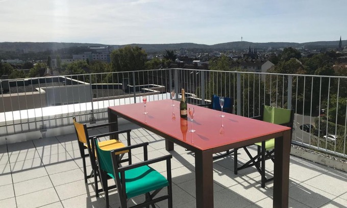 Kaiserslautern Apartment | Elegant The Penthouse: Pet-Friendly Retreat with Top Amenities
