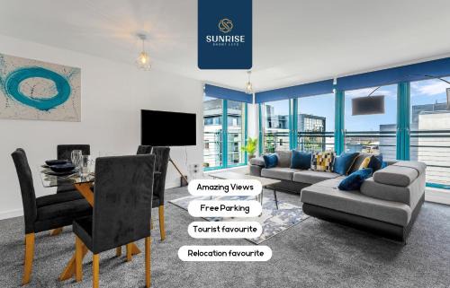Dundee Apartment | Riverside Penthouse: Breathtaking Views & Family-Friendly