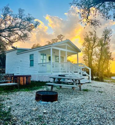 Spring Branch House | Charming Perch: Texas Tiny Haus with Scenic Views