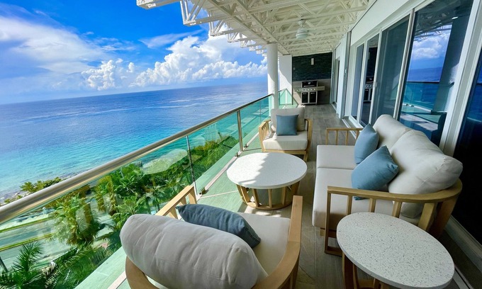 Cozumel Condo | Elegant 2 BR Penthouse with Ocean Views and Pool Access