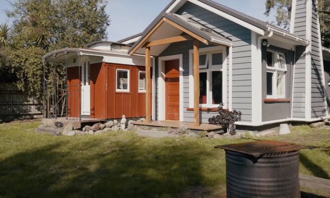 Purakaunui House | The perfect Weekender! Funky beach house made up of a 1900's Railway Carriage.