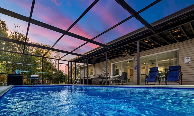 Largo House | Unwind at The Pool House: Private Heated Pool & Pet Friendly
