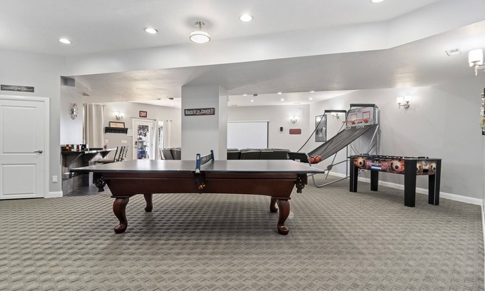 North Ogden Apartment | Game Room Haven: Theater, Hot Tub & 10/10 Guest Rated!