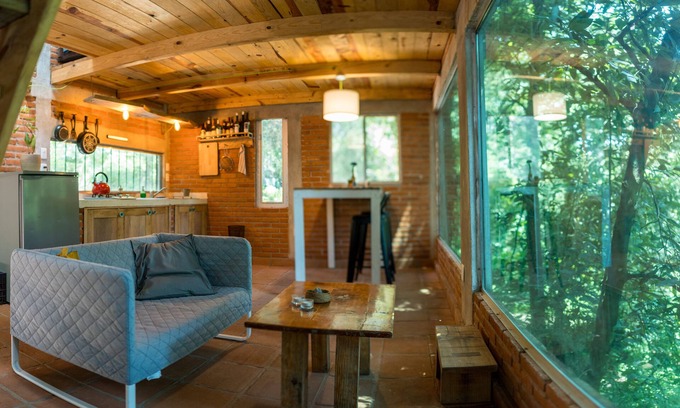 Santa Catarina Cabin | Relax at The Red Cabin Surrounded by Tepoztlán's Nature