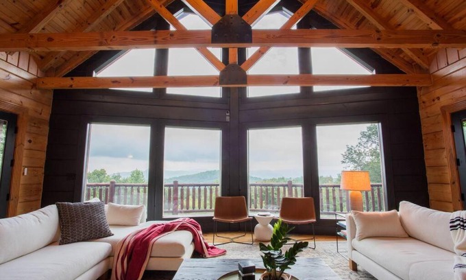 Bostic House | Modern Cabin Retreat at The Ridge: Family-Friendly Escape