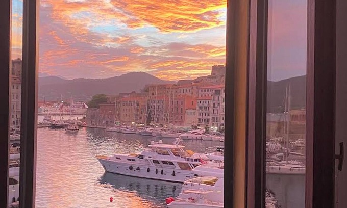 Portoferraio Old Town House | Seaside Retreat: Family-Friendly Room with Ocean Views